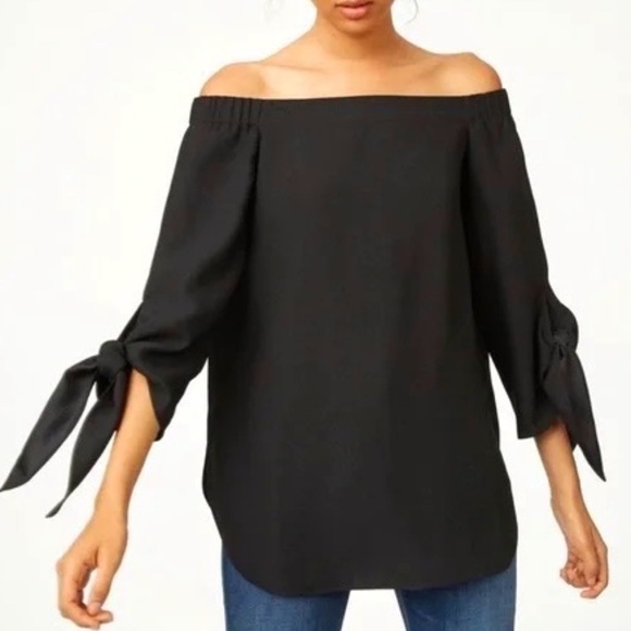 Amanda Uprichard silk off the shoulder with sleeve tie design - Picture 1 of 10